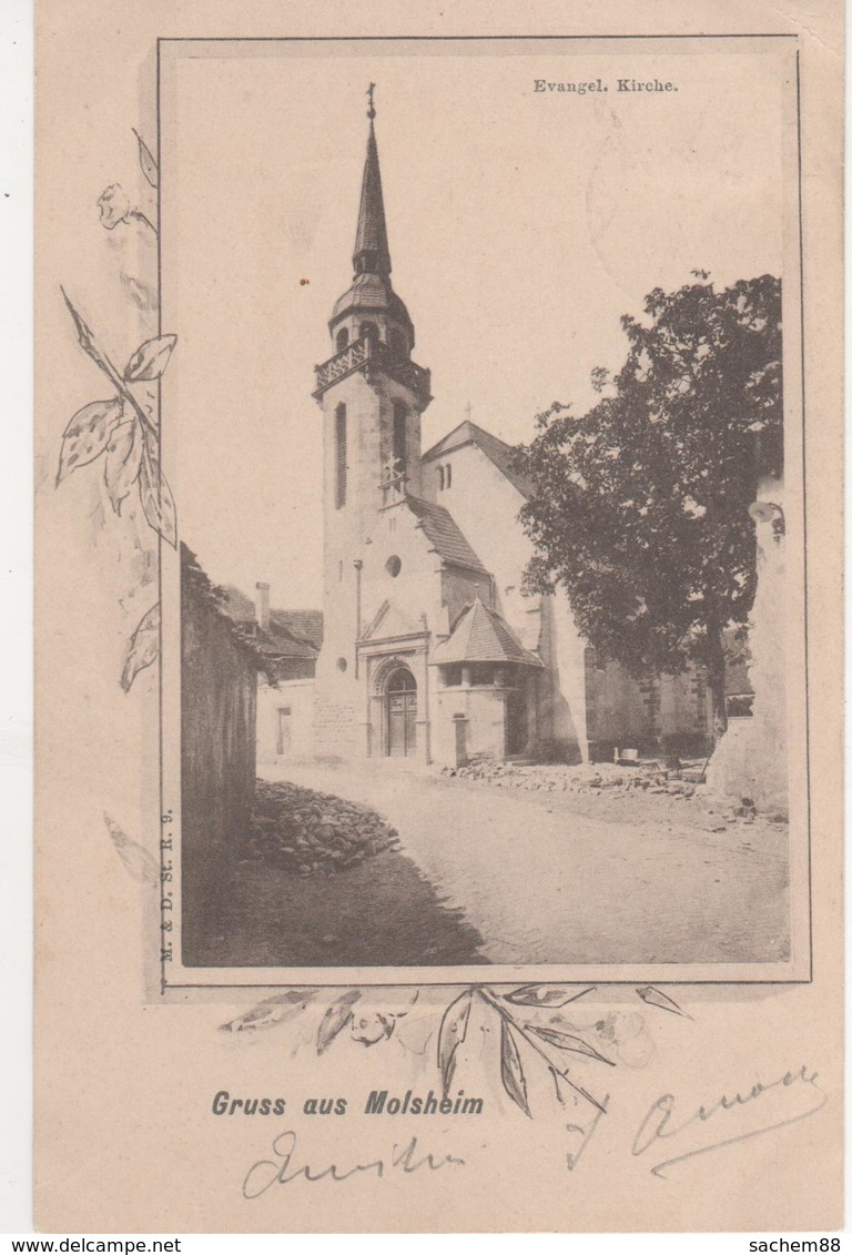 CPA..GRUSS AUS MOLSHEIM.JOLIE CARTE. - Molsheim