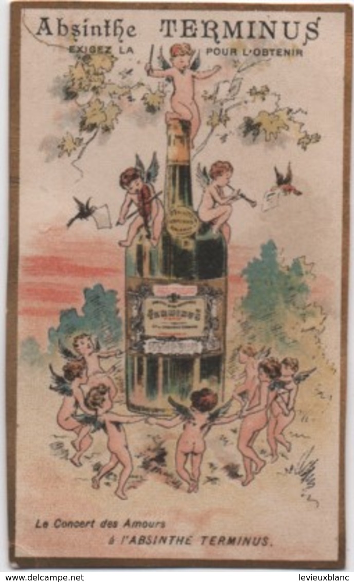 Chromo Ancien/ ABSINTHE TERMINUS/ Le Concert Des Amours/ PONTARLIER/Champenois/Vers 1890-1900       IMA527 - Autres & Non Classés