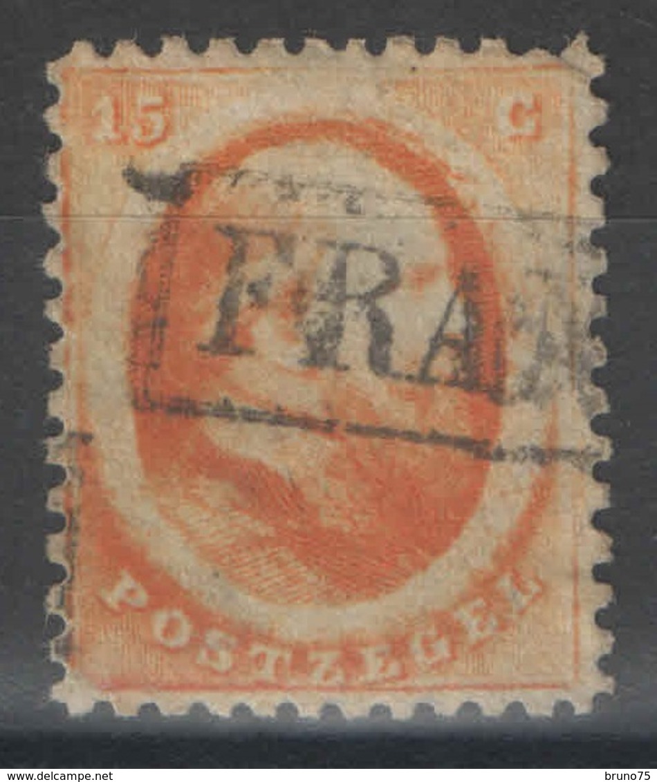 Pays-Bas - YT 6 Oblitéré - 1864 - Signé Brun - Used Stamps