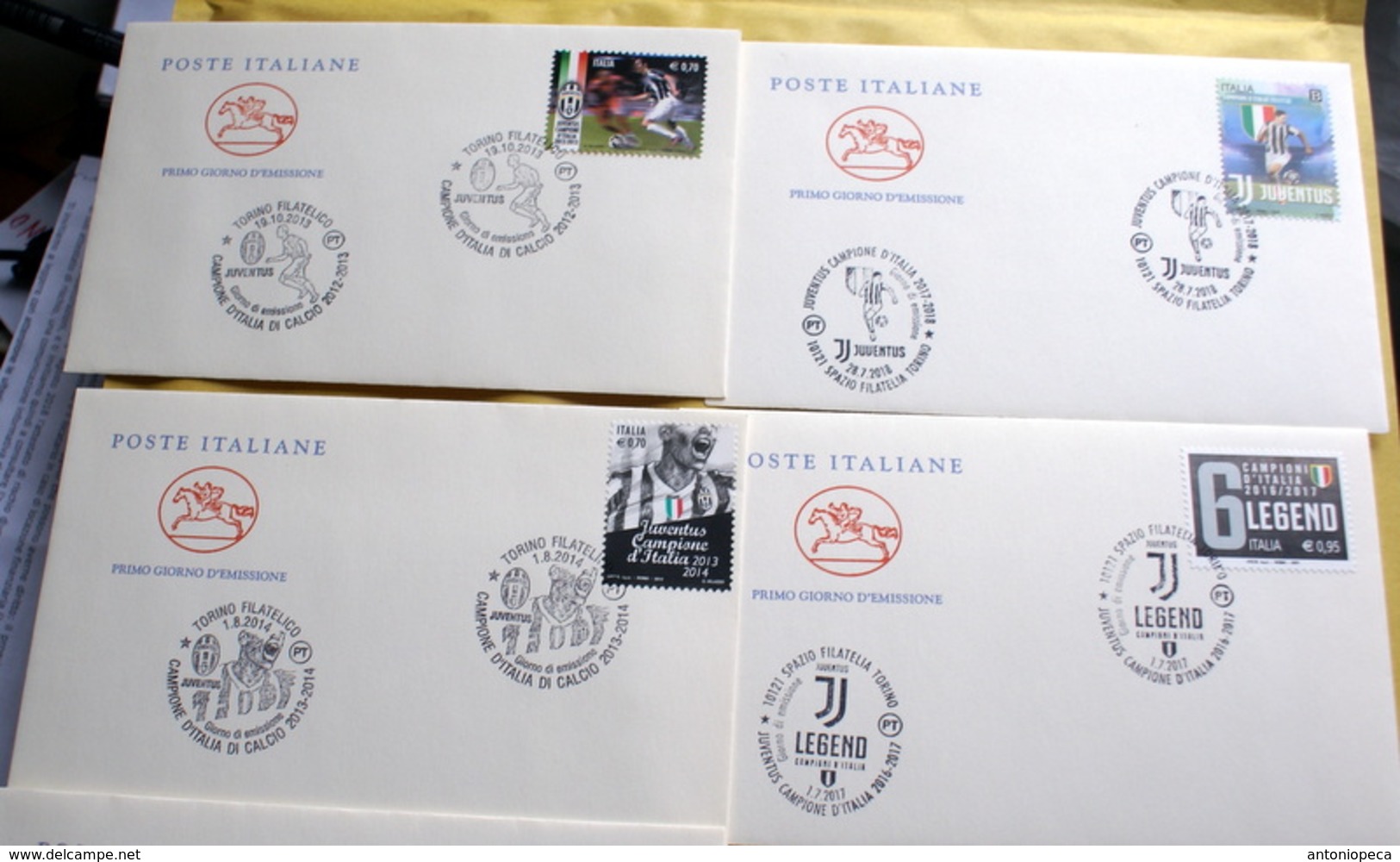 ITALIA 2011/2018 "SETTE SCUDETTI SETTE FDC" DELLA JUVENTUS - Lotti E Collezioni