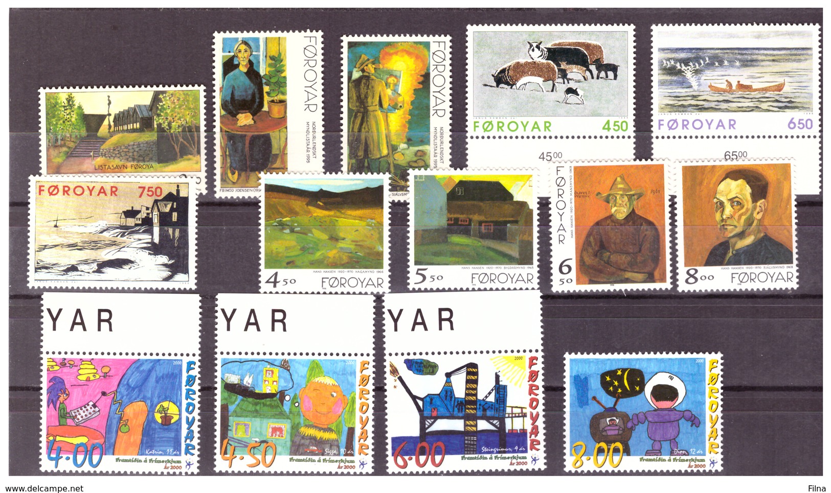 ISOLE FÆR ØER - ARTE - QUATTRO  SERIE COMPLETE DIFFERENTI. - MNH** - Isole Faroer