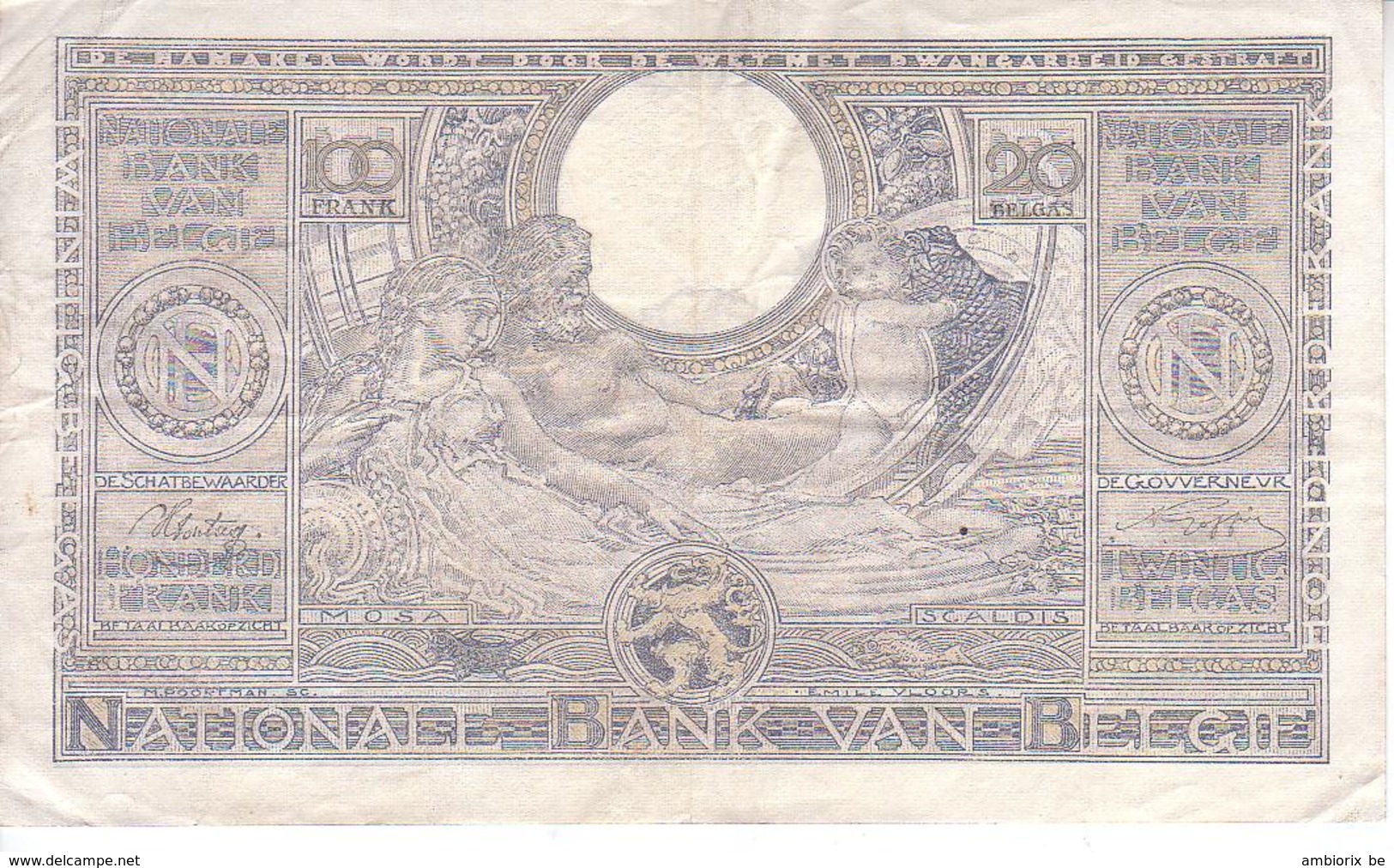 Billet 60 D - 11.07.42 - 100 Francs & 100 Francs-20 Belgas