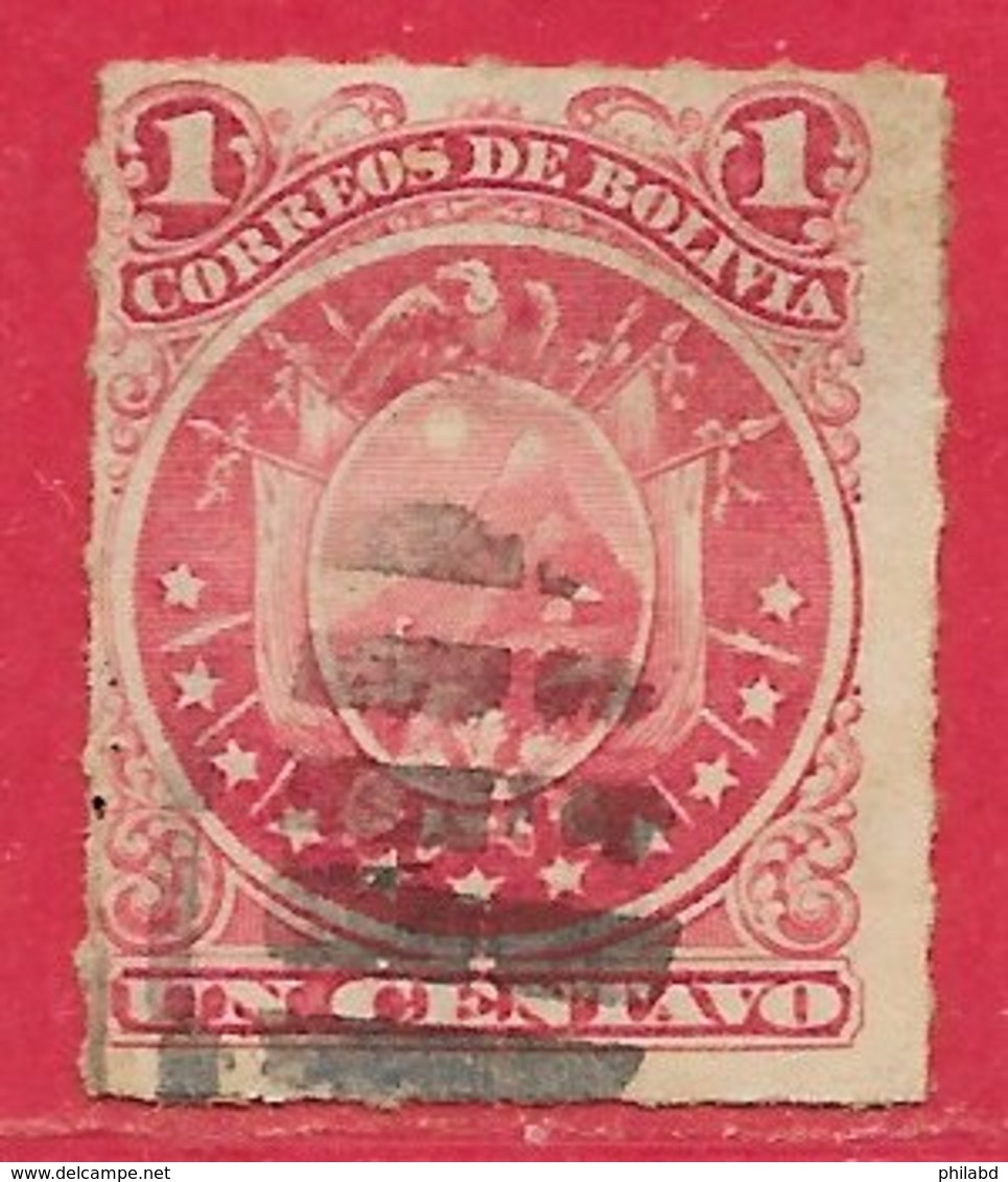 Bolivie N°23 1c Rose 1887 O - Bolivie