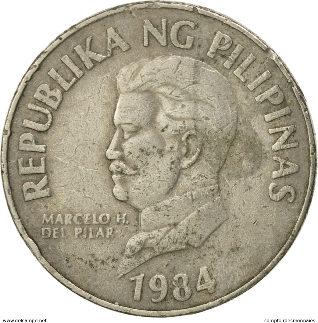 Monnaie, Philippines, 50 Sentimos, 1984, TB+, Copper-nickel, KM:242.1 - Philippines