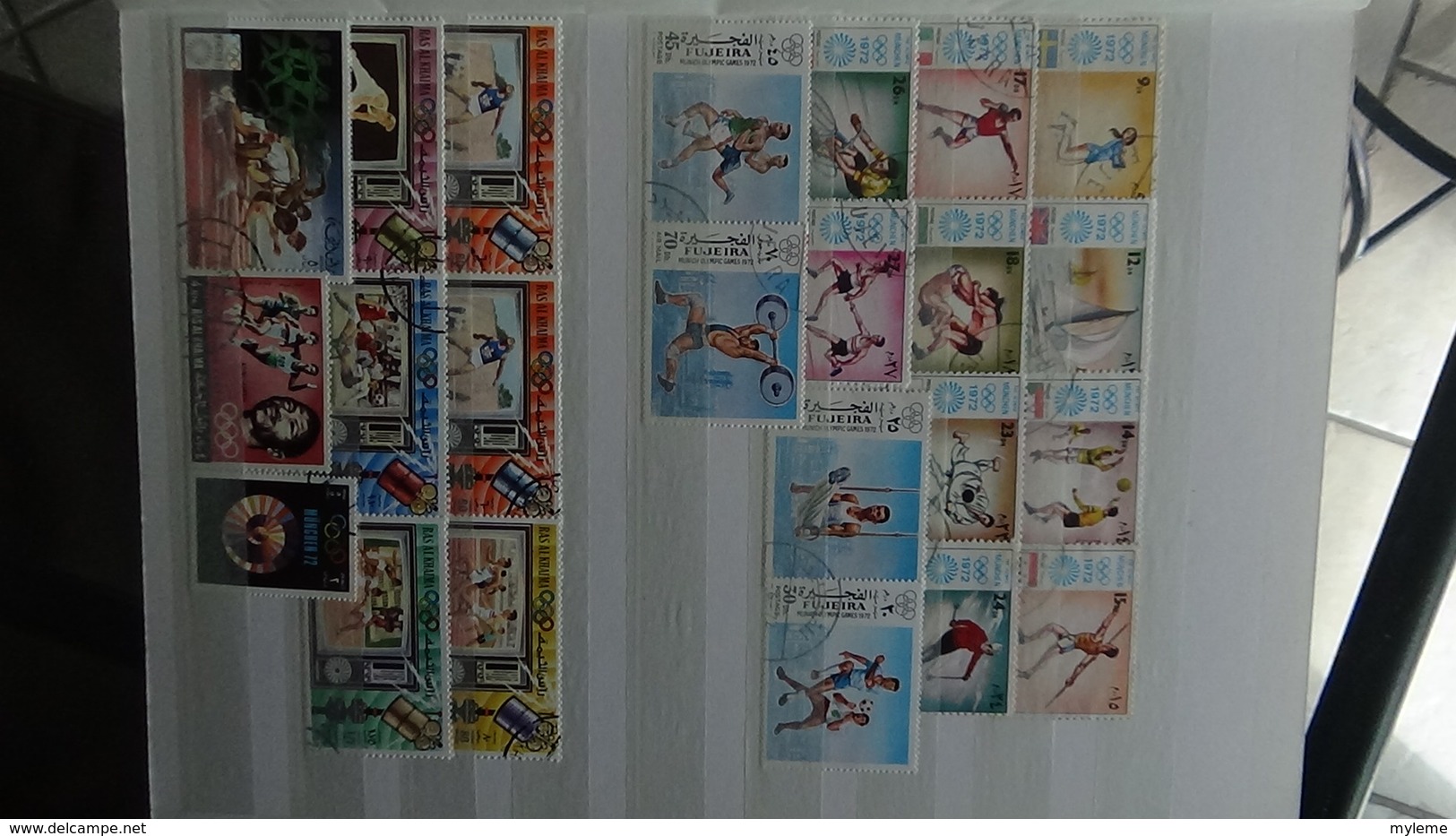 Gros album de thématiques Jeux Olympiques en timbres et blocs tous pays