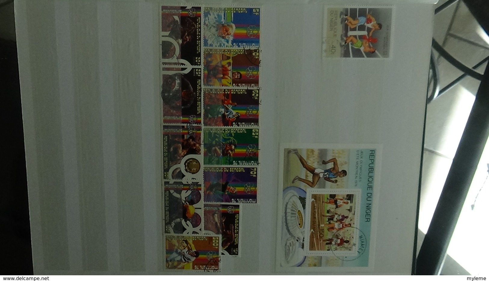 Gros album de thématiques Jeux Olympiques en timbres et blocs tous pays