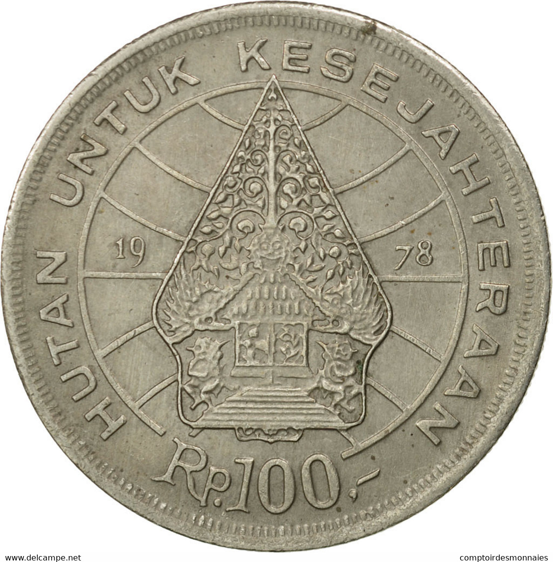 Monnaie, Indonésie, 100 Rupiah, 1978, TB+, Copper-nickel, KM:42 - Indonesia