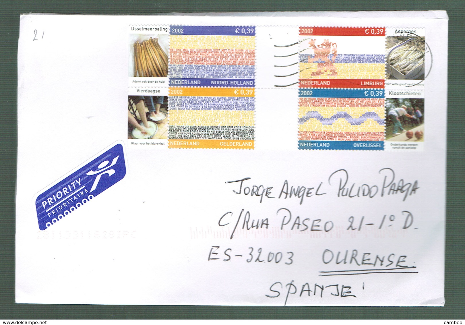 USED   COVER 2010 HOLLAND NETHERLAND  PROVINCES - Lettres & Documents