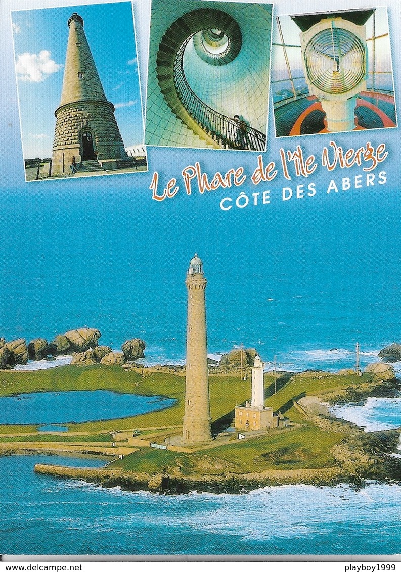 29 - PLOUGUERNEAU - Le Phare De L'Ile Vierge - 1 Timbre Philatélique Au Verso - Voir Scan - Cpm - écrite - - Plouguerneau