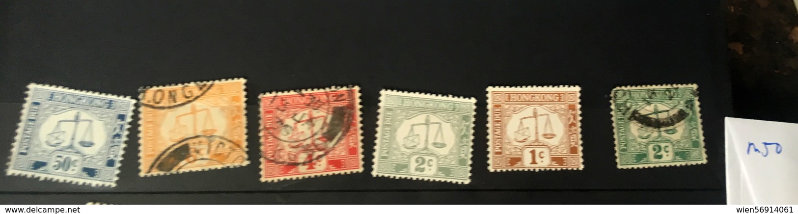 M50 Hong Kong Selection Porto - Stempelmarke Als Postmarke Verwendet