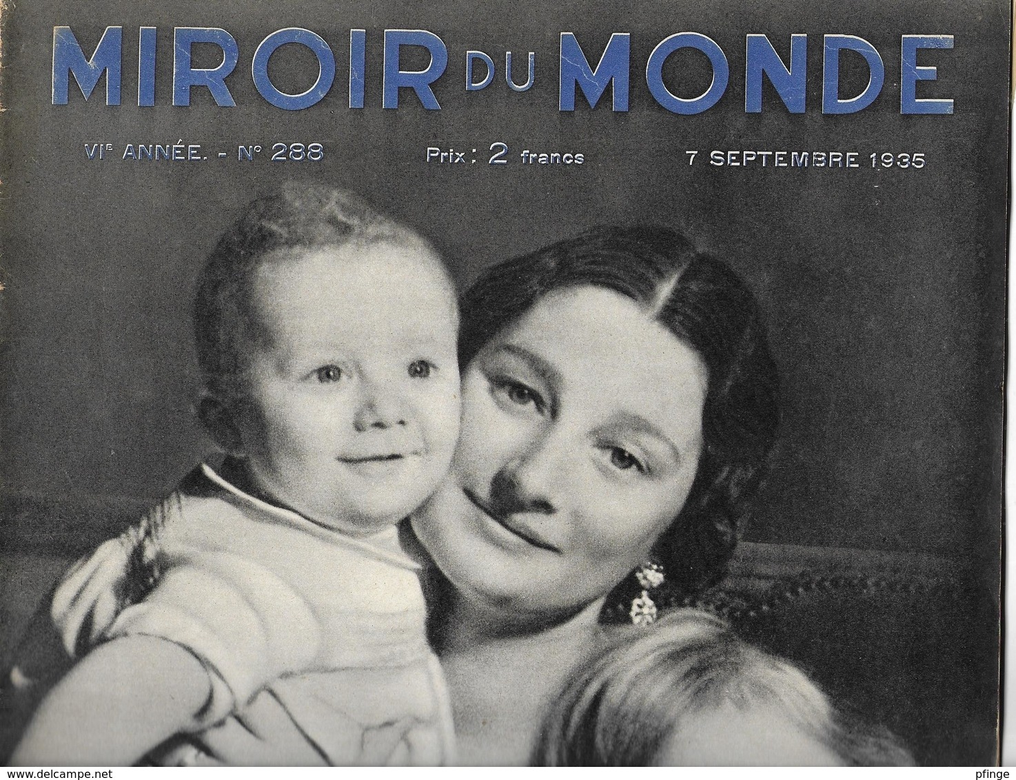 Miroir Du Monde N°288, 7 Septembre 1935 - 1900 - 1949