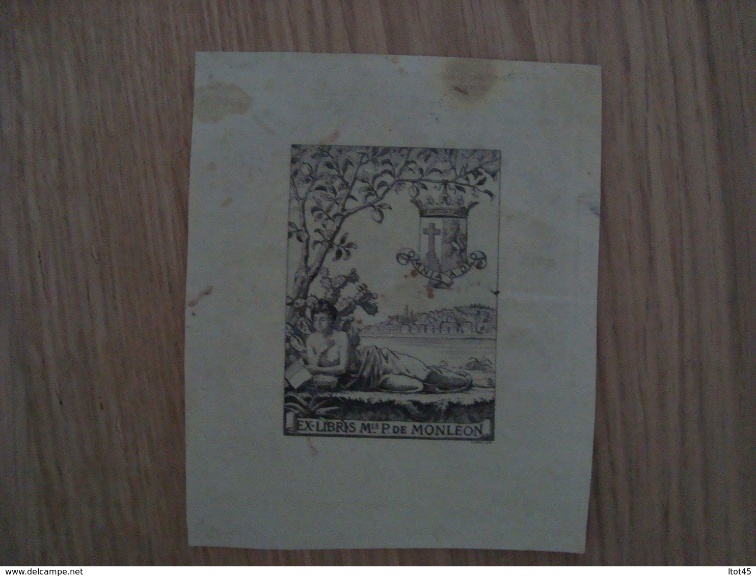 EX LIBRIS Mls P DE MONLEON - Ex-libris