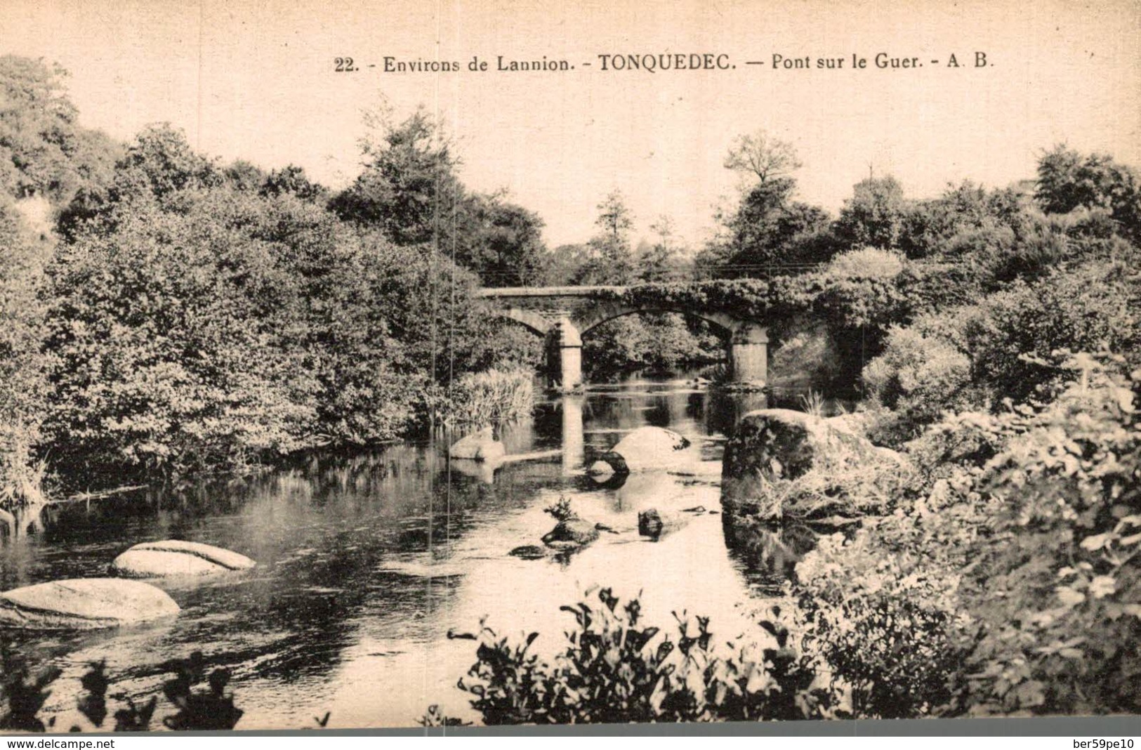 22 ENVIRONS DE LANNION  TONQUEDEC PONT SUR LE GUER - Tonquédec