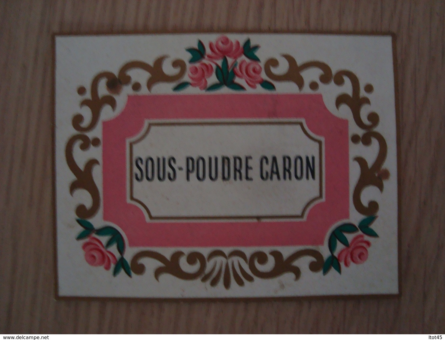 ETIQUETTE SOUS-POUDRE CARON - Etiquettes