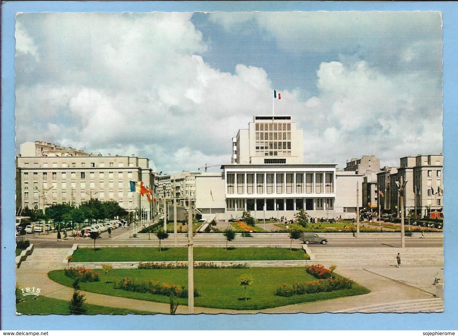 Brest (29) Place De L'Hôtel De Ville 2 Scans Voiture Citroën Utilitaire - Brest