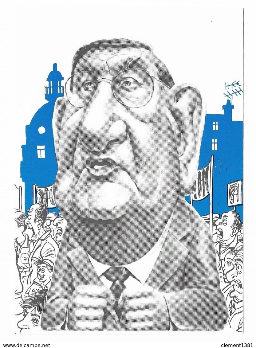 Illustrateur Bernard Veyri Caricature La Grande Manif Louis Viannet CGT Syndicalisme - Veyri, Bernard