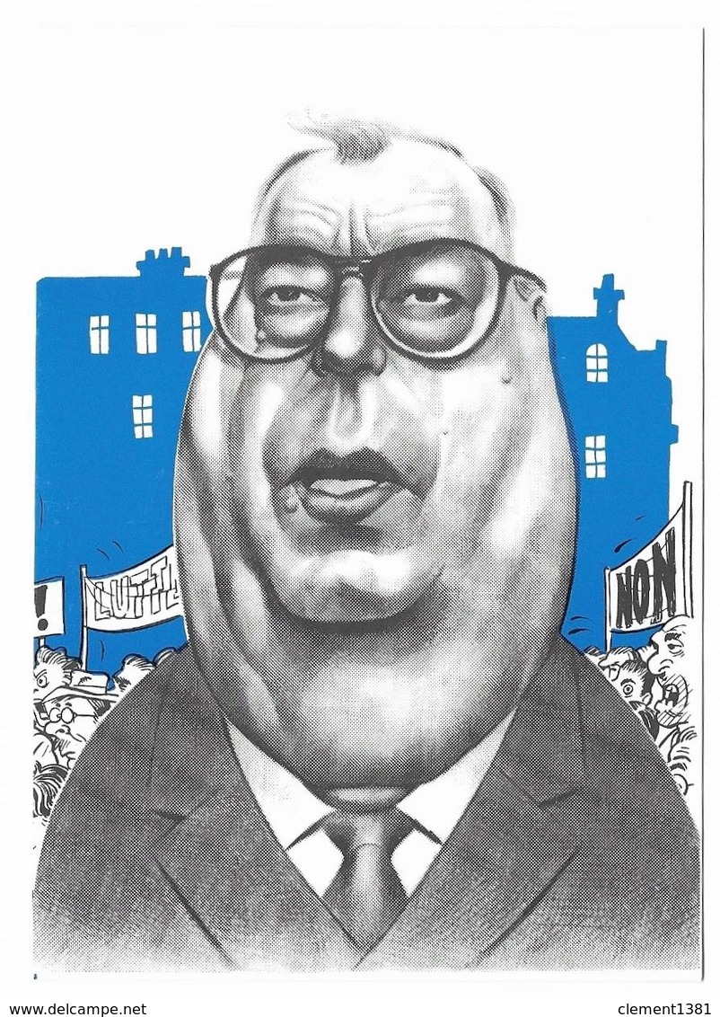 Illustrateur Bernard Veyri Caricature La Grande Manif Marc Blondel FO Syndicalisme - Veyri, Bernard