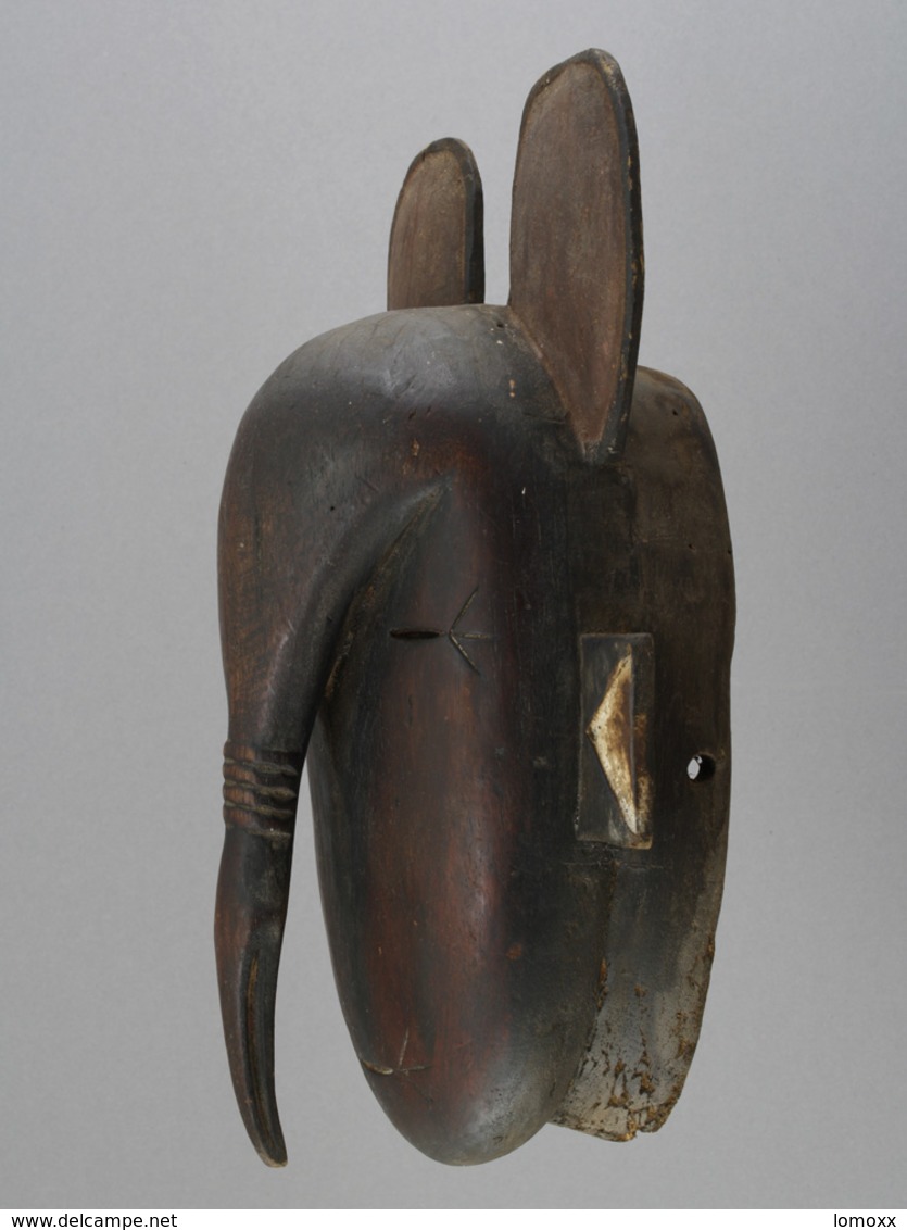 Ligbi Masque De Zoomorphic "Hornbill", Djimini Mask; Côte-d'Ivoire / Elfenbeinküste / Ivory Coast - Afrikanische Kunst