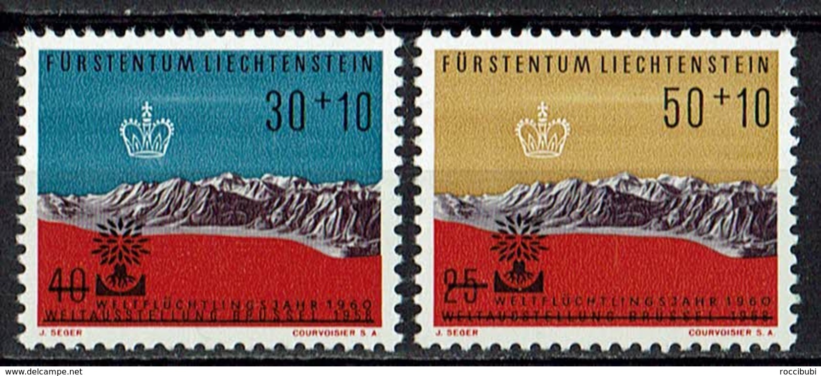 Liechtenstein 1960 // Mi. 389/390 ** - Unused Stamps