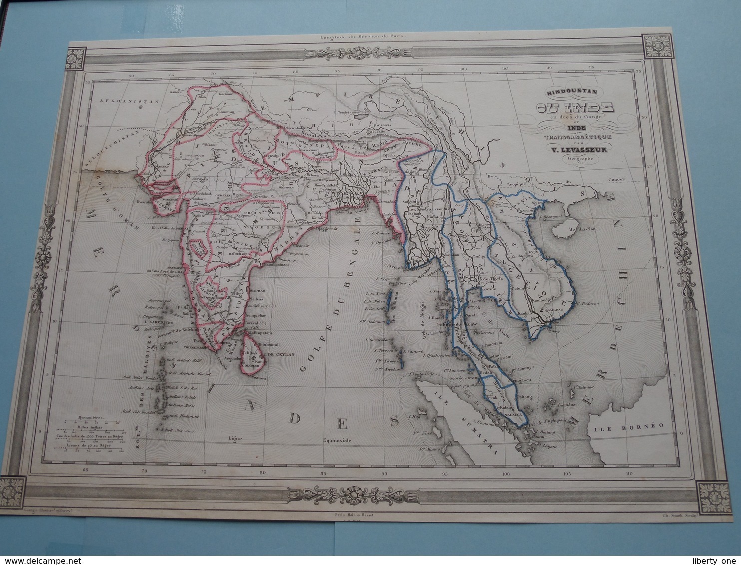 Hindoustan OU INDE En Deça Du Gange Et Inde Transgangétique Par V. Levasseur ( See Description / Beschrijving ) ! - Autres & Non Classés