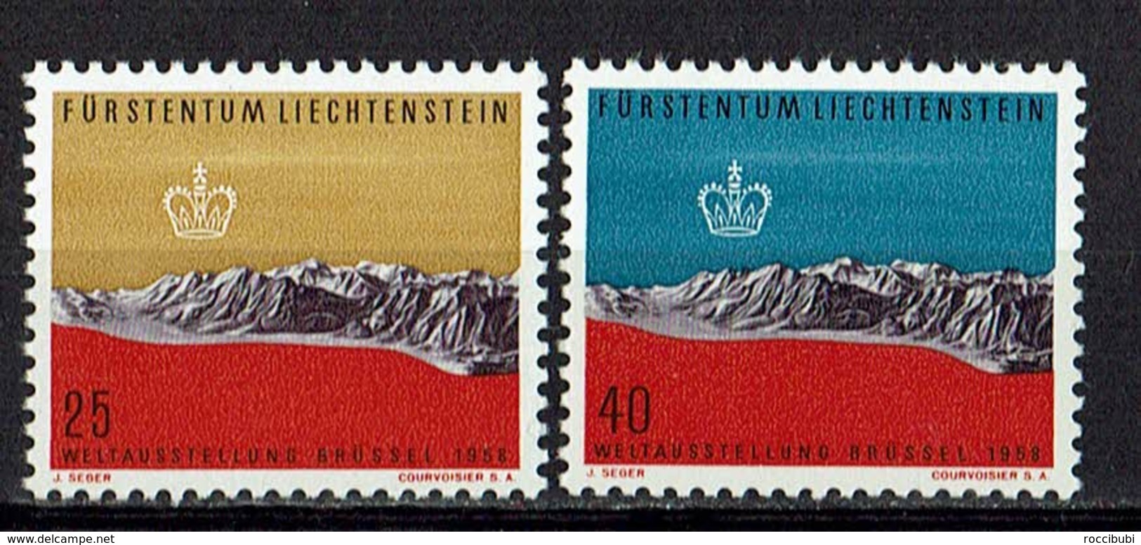 Liechtenstein 1958 // Mi. 369/370 ** - Unused Stamps