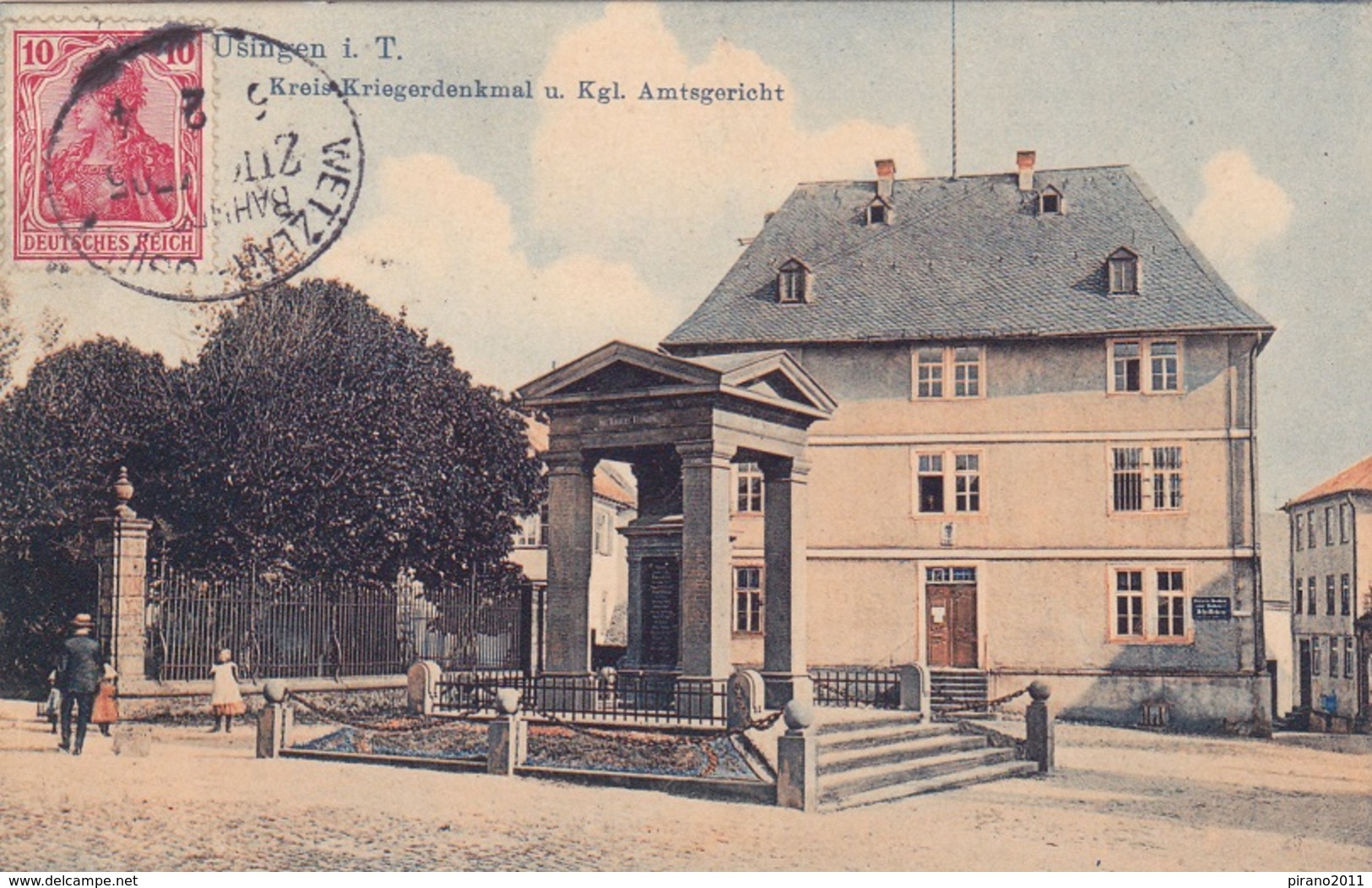 Usingen, Kreis Kriegerdenkmal & Kgl. Amtsgericht - Usingen
