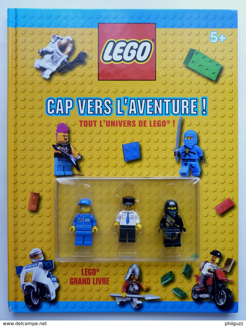 LIVRE LEGO CAP VERS L'AVENTURE - TOUT L'UNIVERS LEGO ! 2011 Avec Ses Trois Figurines - Figures