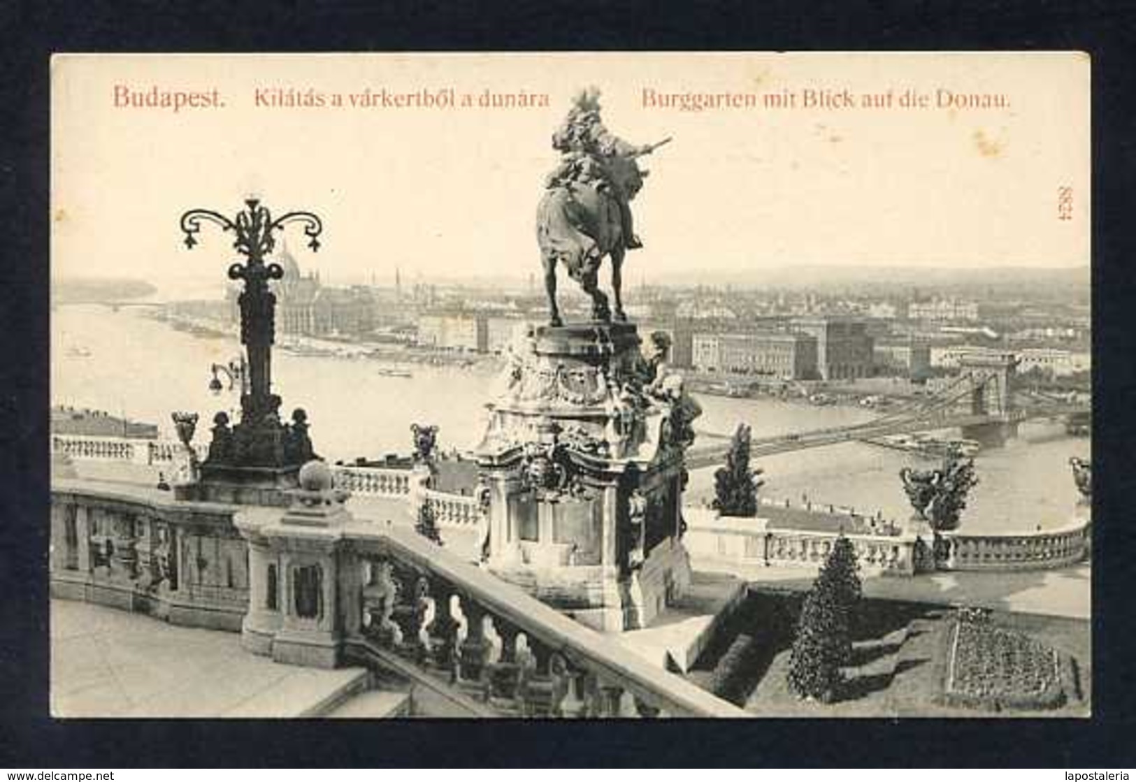 Budapest. *Burggaten Mit Blick Auf Die Donau* Ed. Taussig. Nueva. - Hungría