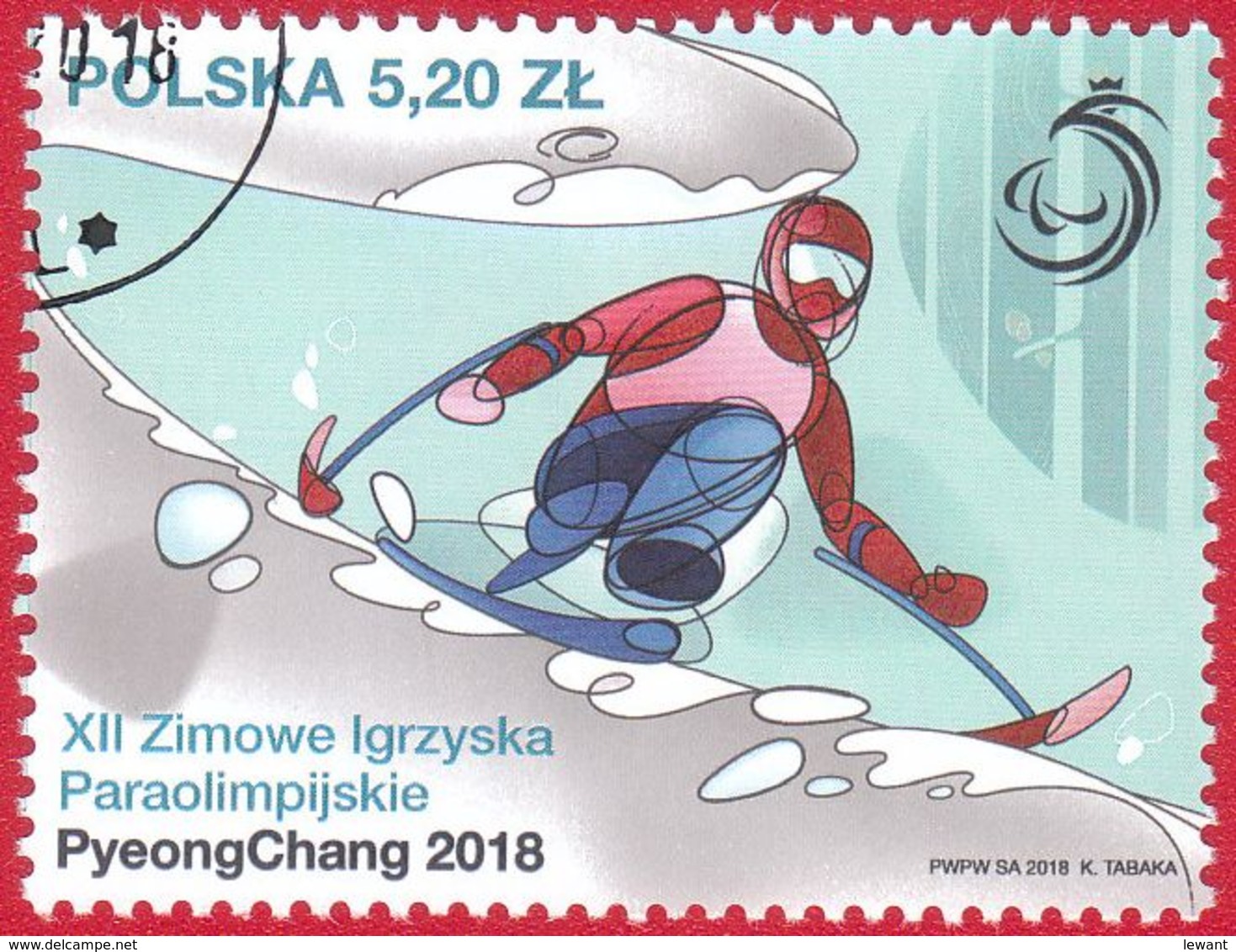 K 2018.03.01. XII Paralympic Winter Games PyeongChang 2018 - USED - Usados