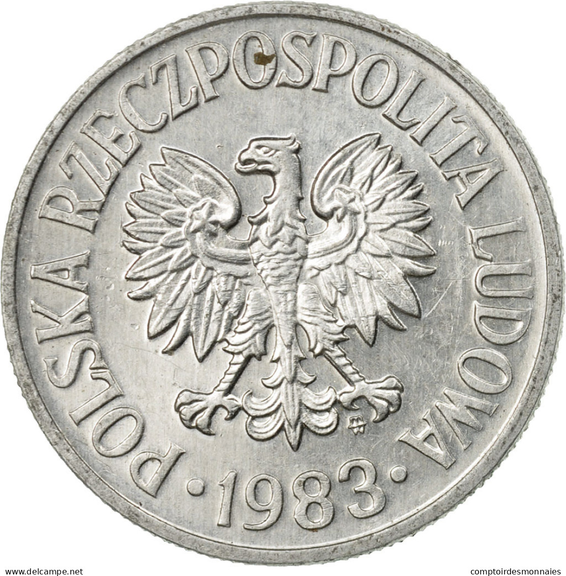 Monnaie, Pologne, 50 Groszy, 1983, Warsaw, TTB, Aluminium, KM:48.1 - Pologne