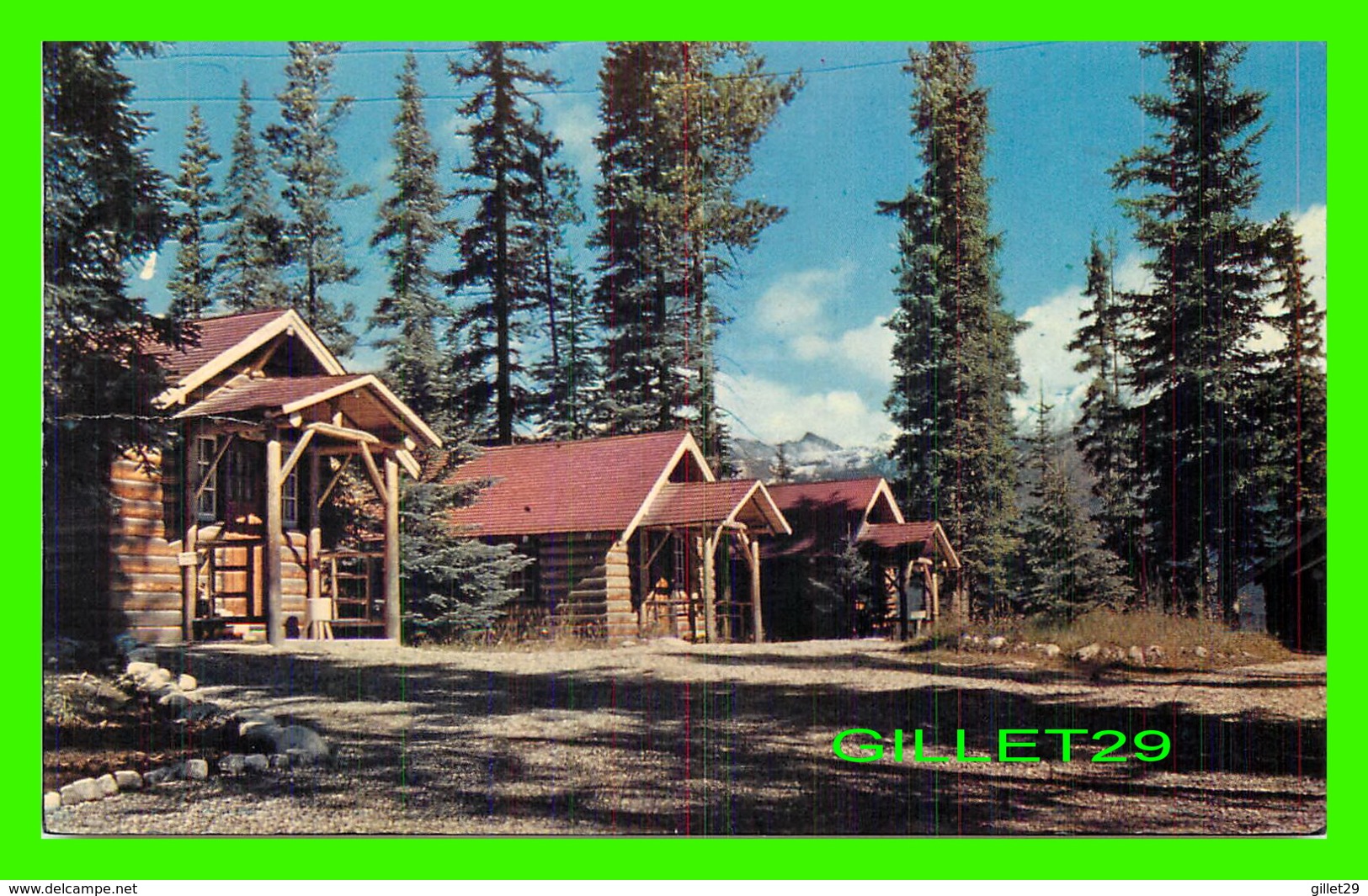 LAKE LOUISE, ALBERTA - PARADISE BUNGALOES - TRAVEL IN 1967 - BYRON HARMON PHOTOS - - Lac Louise