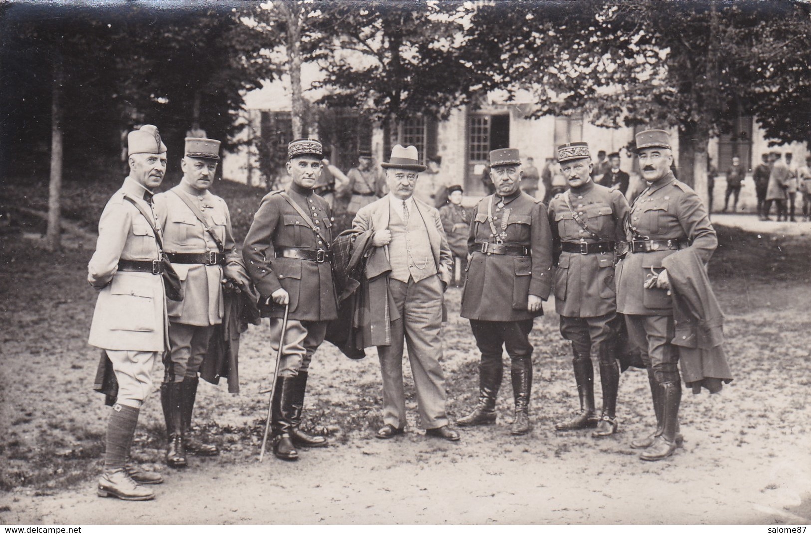 Cpa COLONEL CHAFFARY GENERAL BRUISSON ET AUTRES Carte Vierge - Personnages