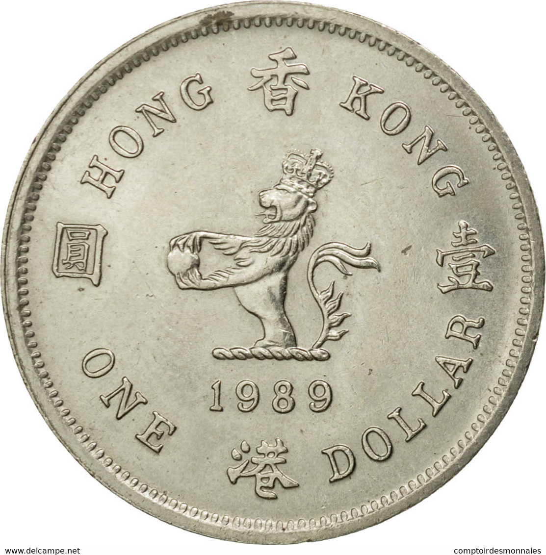 Monnaie, Hong Kong, Elizabeth II, Dollar, 1989, TB+, Copper-nickel, KM:63 - Hong Kong