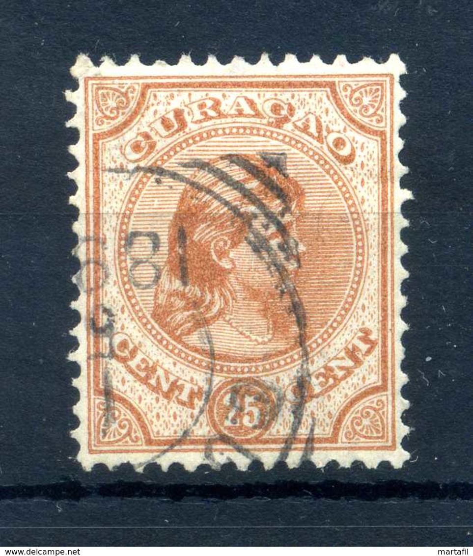 1892 CURACAO N.22 USATO - Curaçao, Antille Olandesi, Aruba