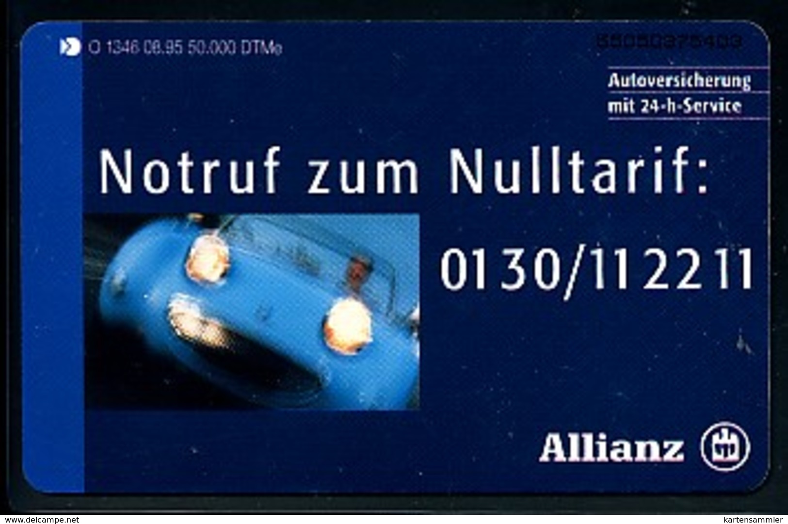 GERMANY Telefonkarte O 1346 95 Allianz - Auflage 50000 - Siehe Scan - 15443 - O-Series: Kundenserie Vom Sammlerservice Ausgeschlossen