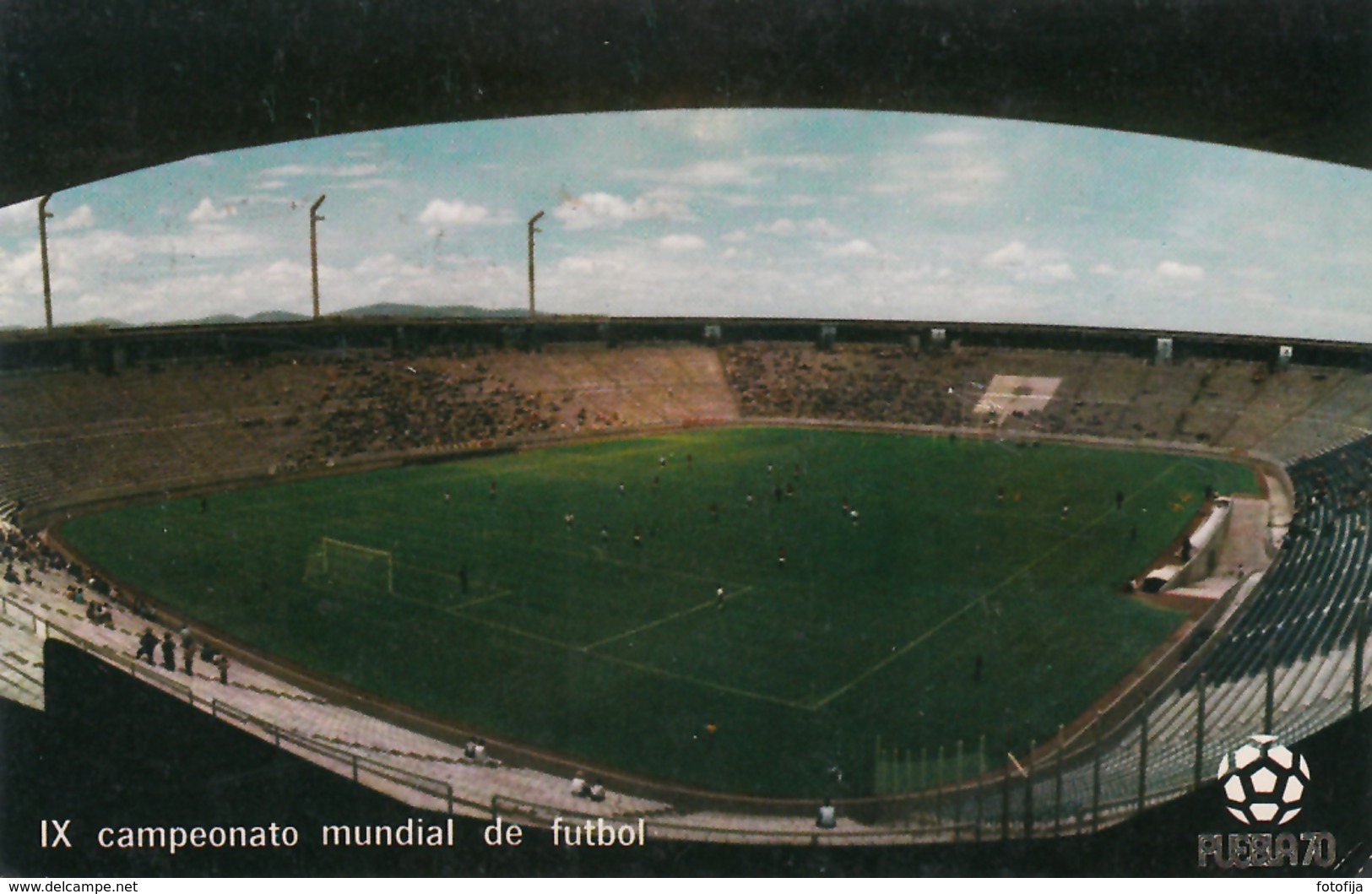 RPPC ESTADIO CUAUHTEMOC STADIUM PUEBLA MEXICO 1970 - Fútbol