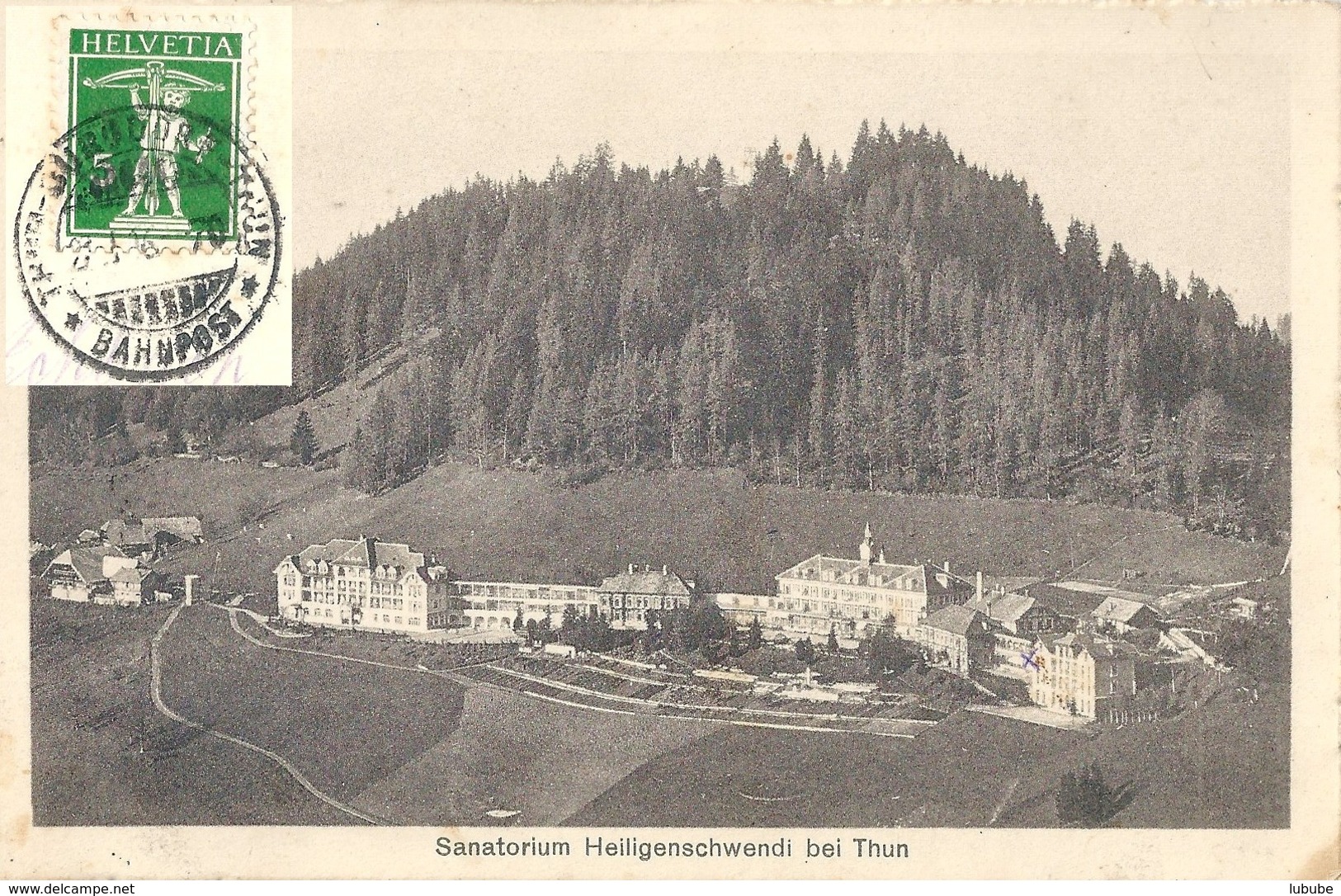 Heiligenschwendi Bei Thun - Sanatorium  (Luftbild)         1914 - Heiligenschwendi