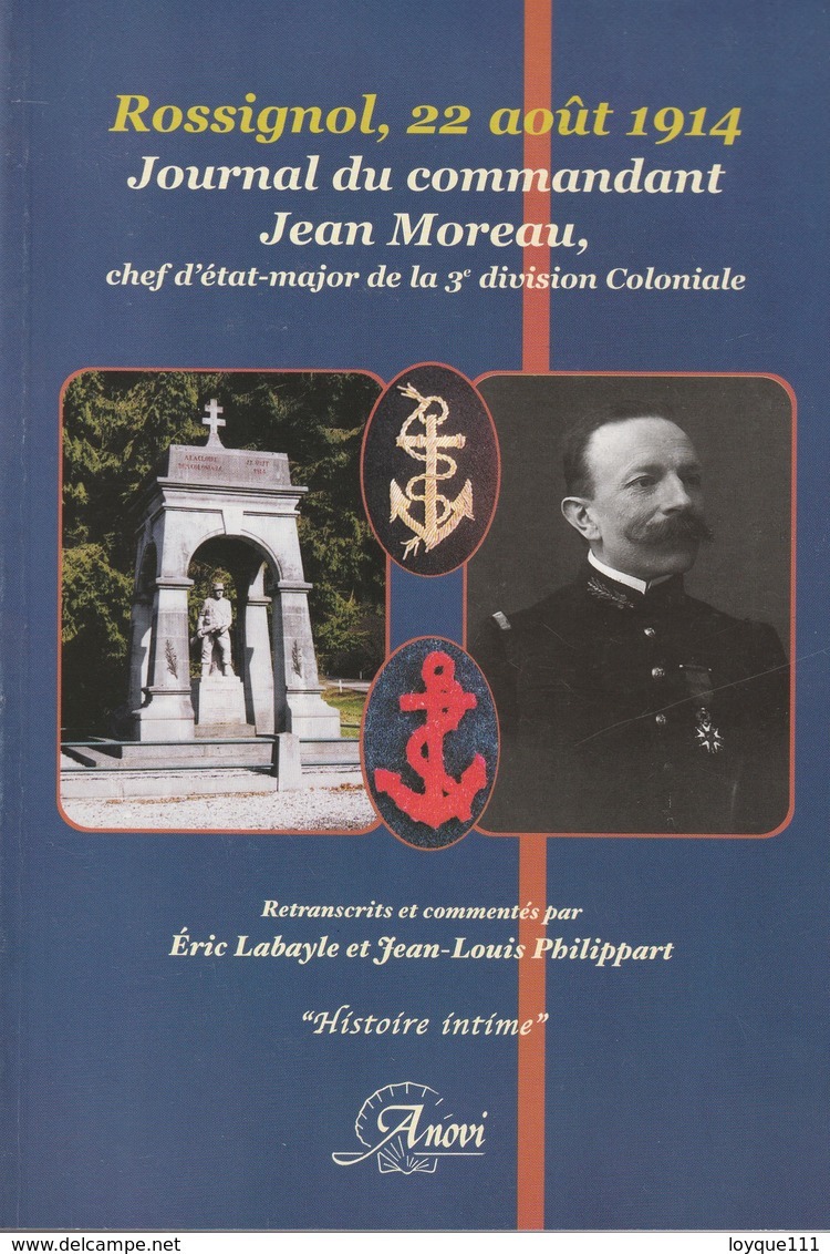 Rossignol, 22 Aout 1914, Journal Du Commandant Jean Moreau, Chef D'état-major De La 3è Division Coloniale - War 1914-18