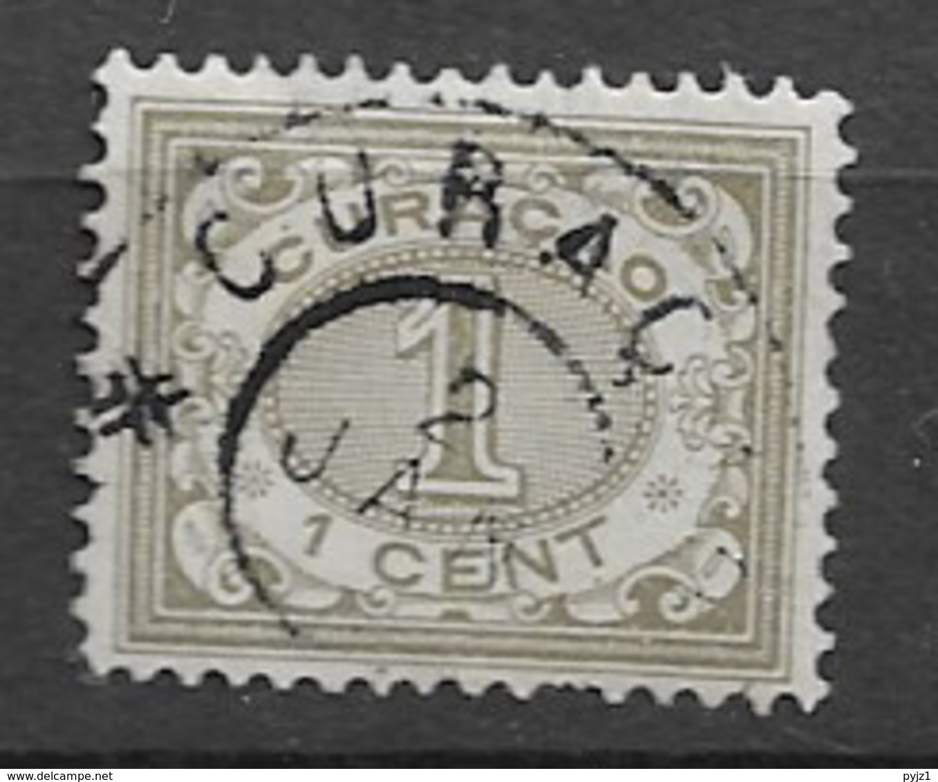 1904 USED Curaçao Gestempeld. - Niederländische Antillen, Curaçao, Aruba