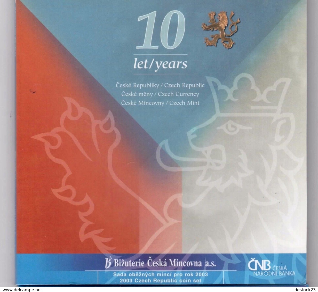 Neuf Rare Coffret Serie 9 Pieces Officiel Couronne République Tchèque Annee 2003 Édition Spéciale 10 Ans De La Banque Éd - Czech Republic