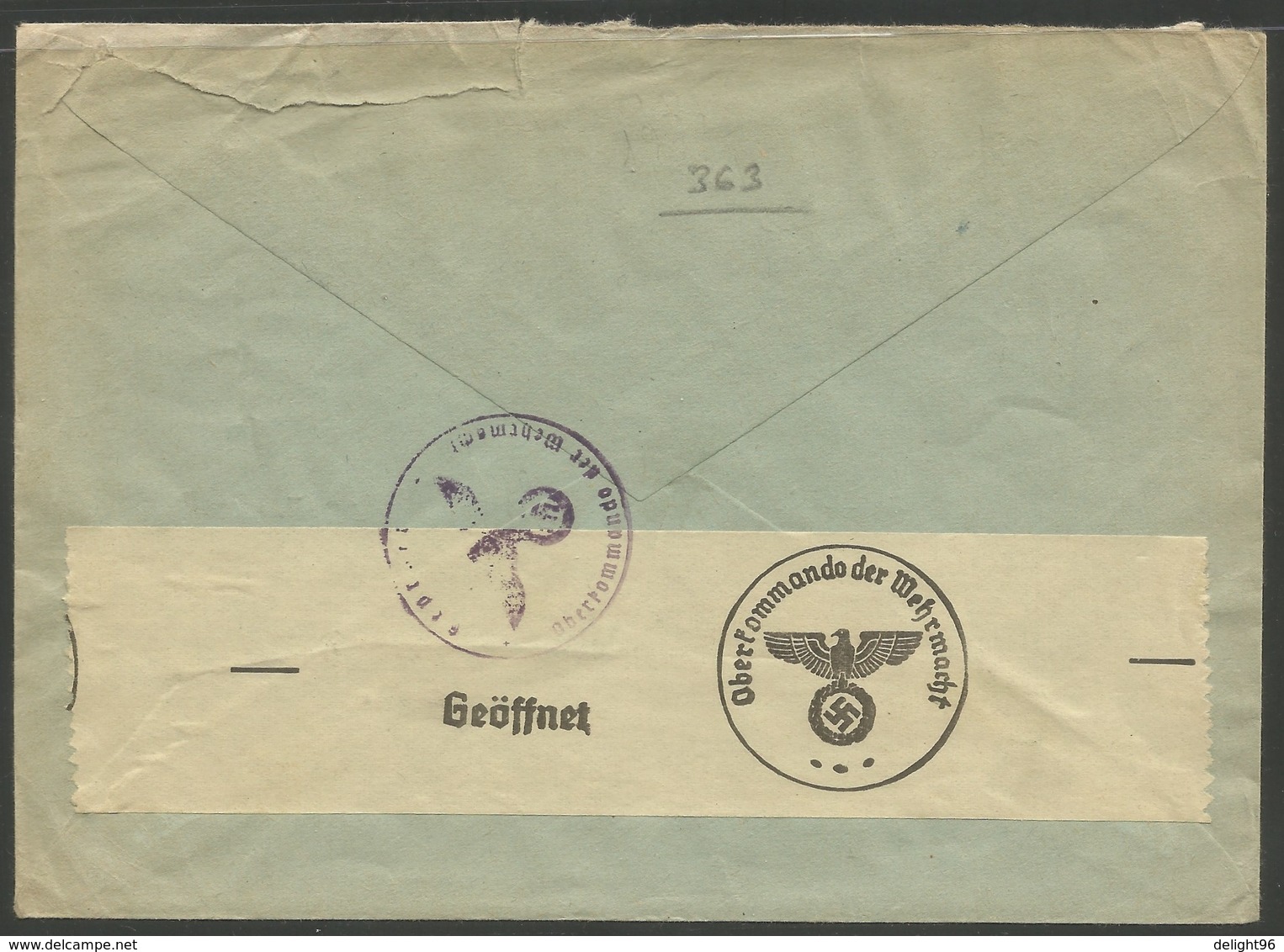 1940 Germany Postally Travelled POW Letter Cover With Censor - Courriers De Prisonniers