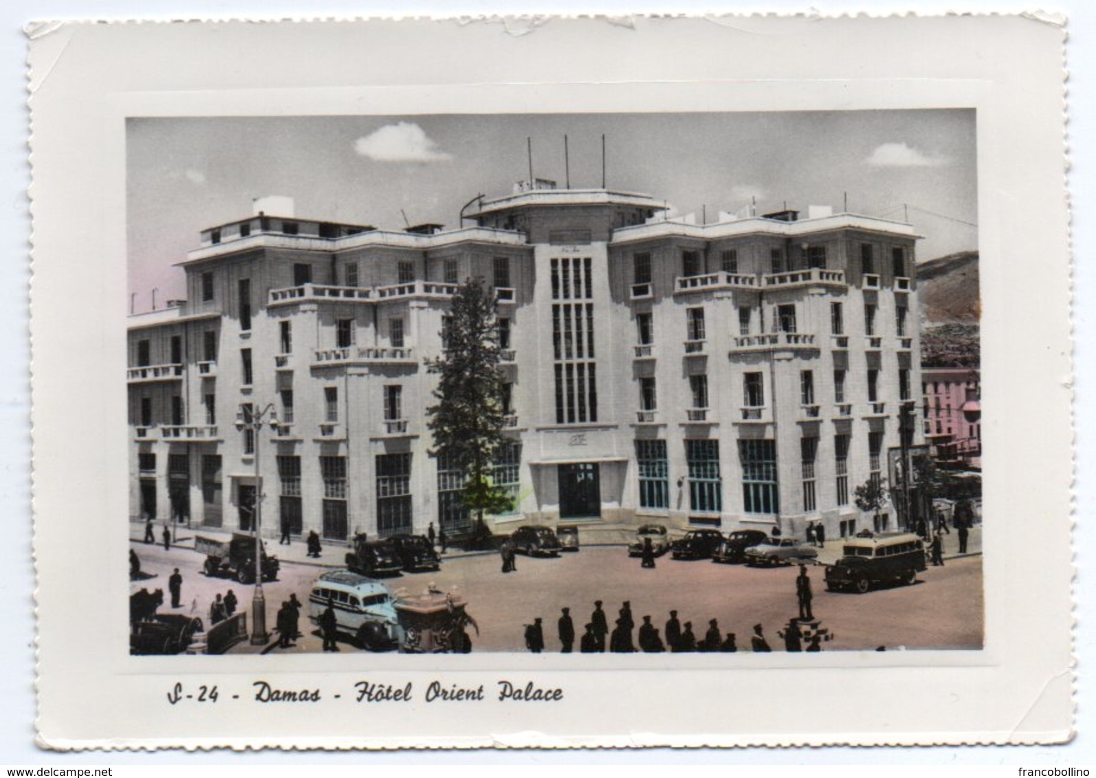 SYRIA/SYRIE - DAMASCUS/DAMAS HOTEL ORIENT PALACE / OLD CARS-AUTOBUS (ED.GULEF) - Siria