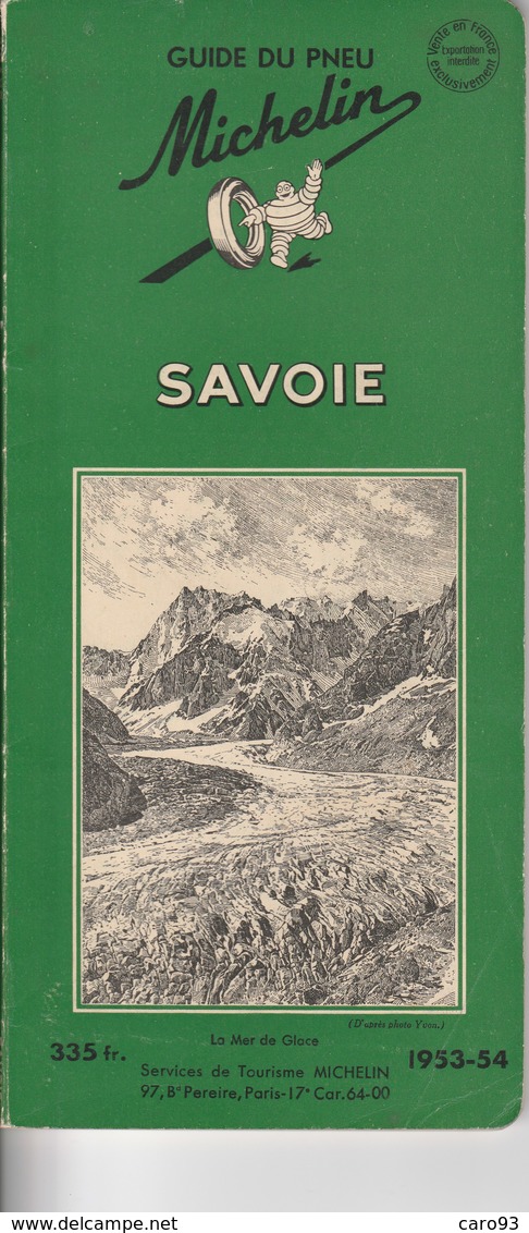 Guide Du Pneu Michelin Savoie 1953-54 - Michelin (guides)