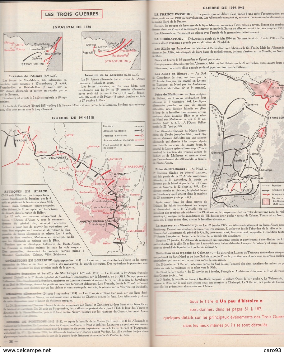 Guide Du Pneu Michelin Vosges Lorraine Alsace 1953-54 - Michelin (guides)