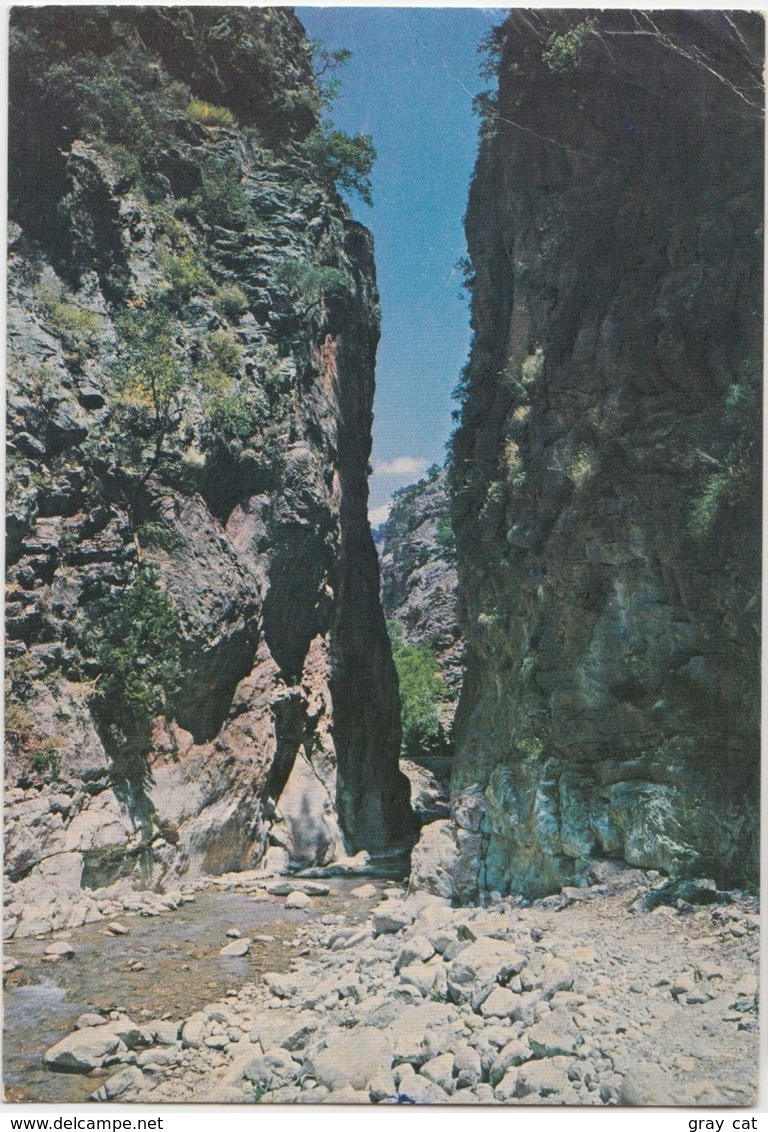 Greece, CRETE - CANEA, The Ravine Of Samaria, Used Postcard [22045] - Greece