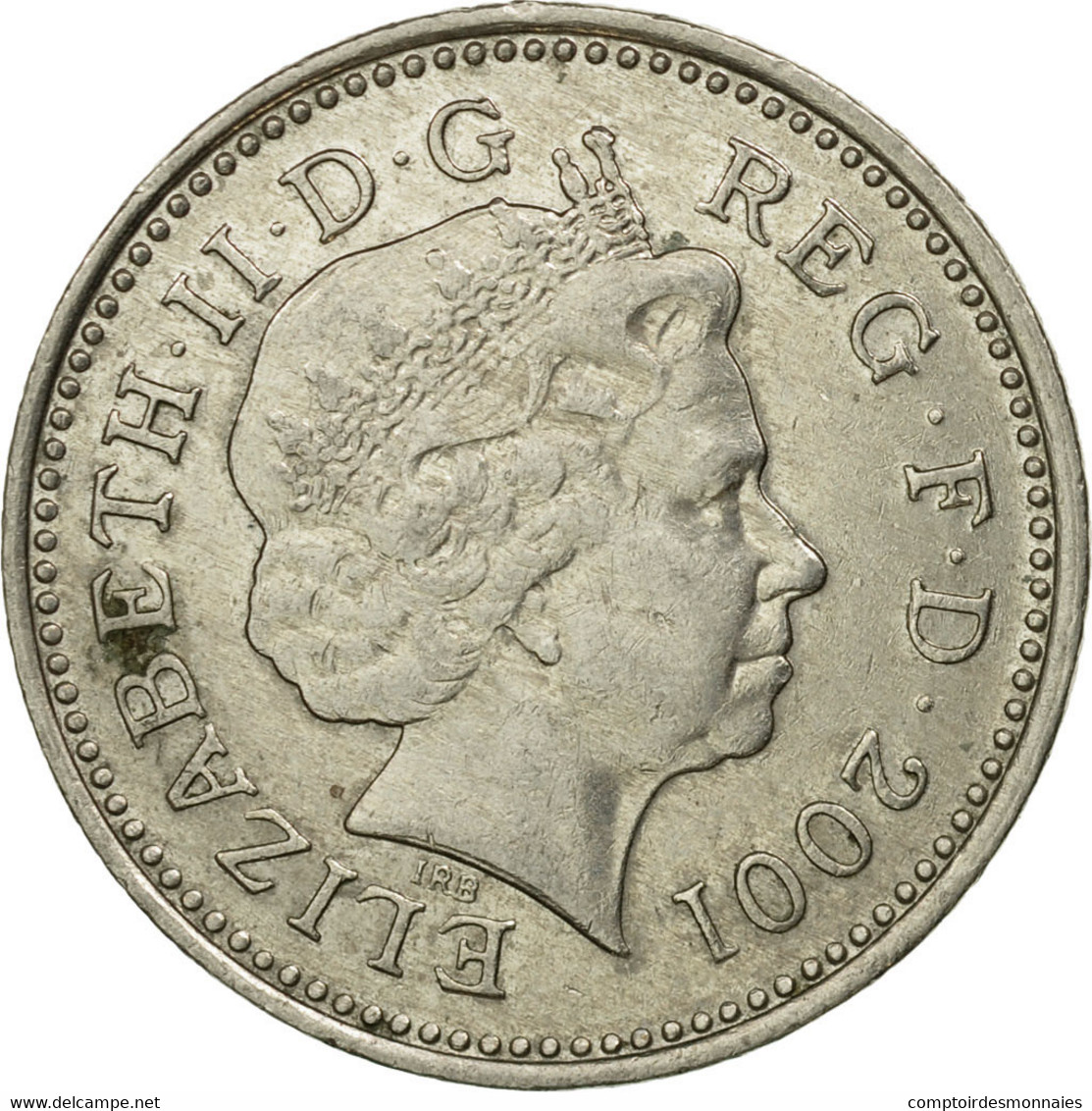 Monnaie, Grande-Bretagne, Elizabeth II, 10 Pence, 2001, TB+, Copper-nickel - 10 Pence & 10 New Pence