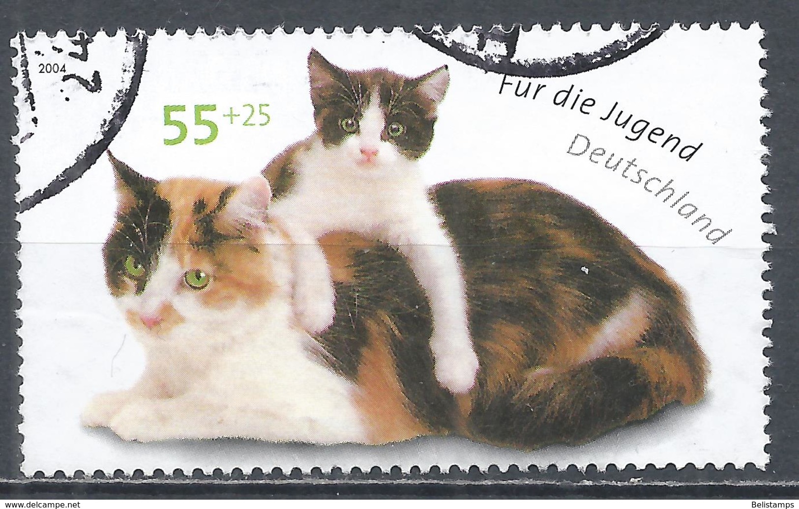 Germany 2004. Scott #B938 (U) Kitten On Cat * - Oblitérés