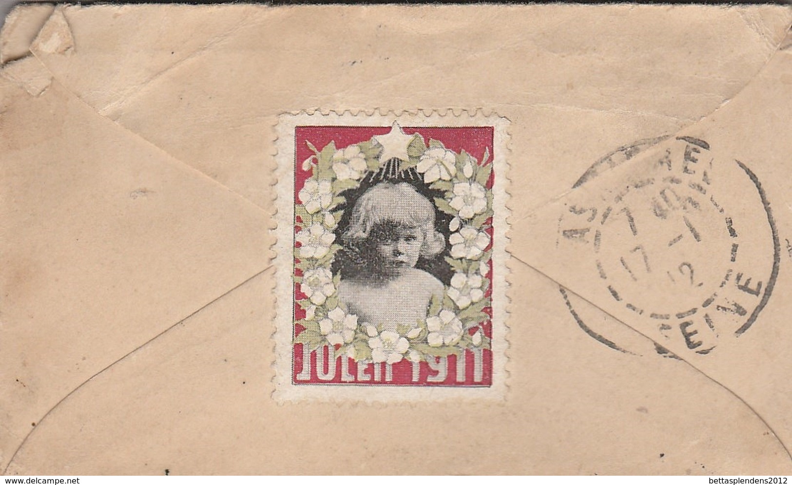 Lsc 1912 - Mignionette Timbres Et Vignette Au Dos - Briefe U. Dokumente