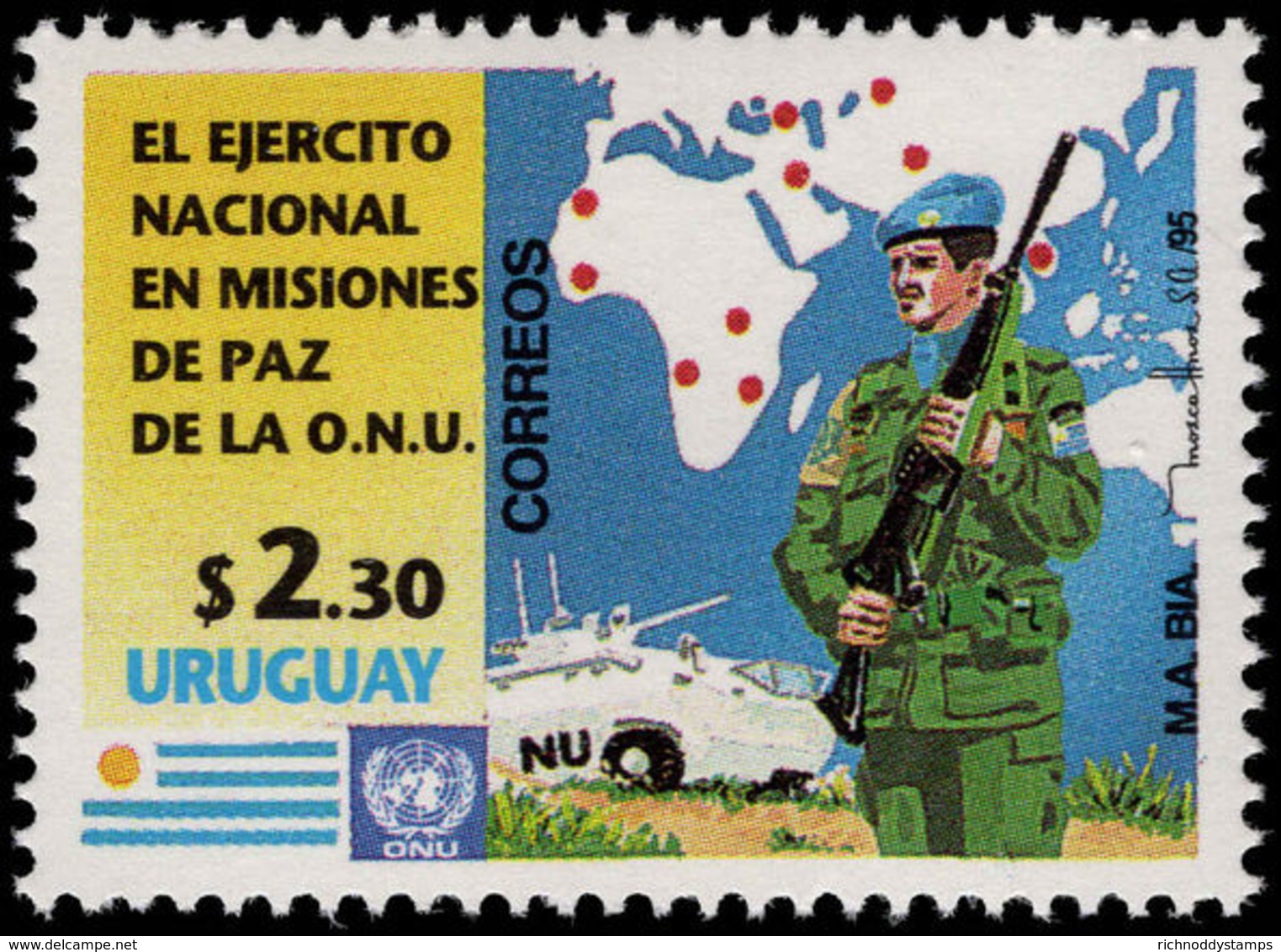 Uruguay 1995 United Nations Peace-keeping Forces Unmounted Mint. - Uruguay