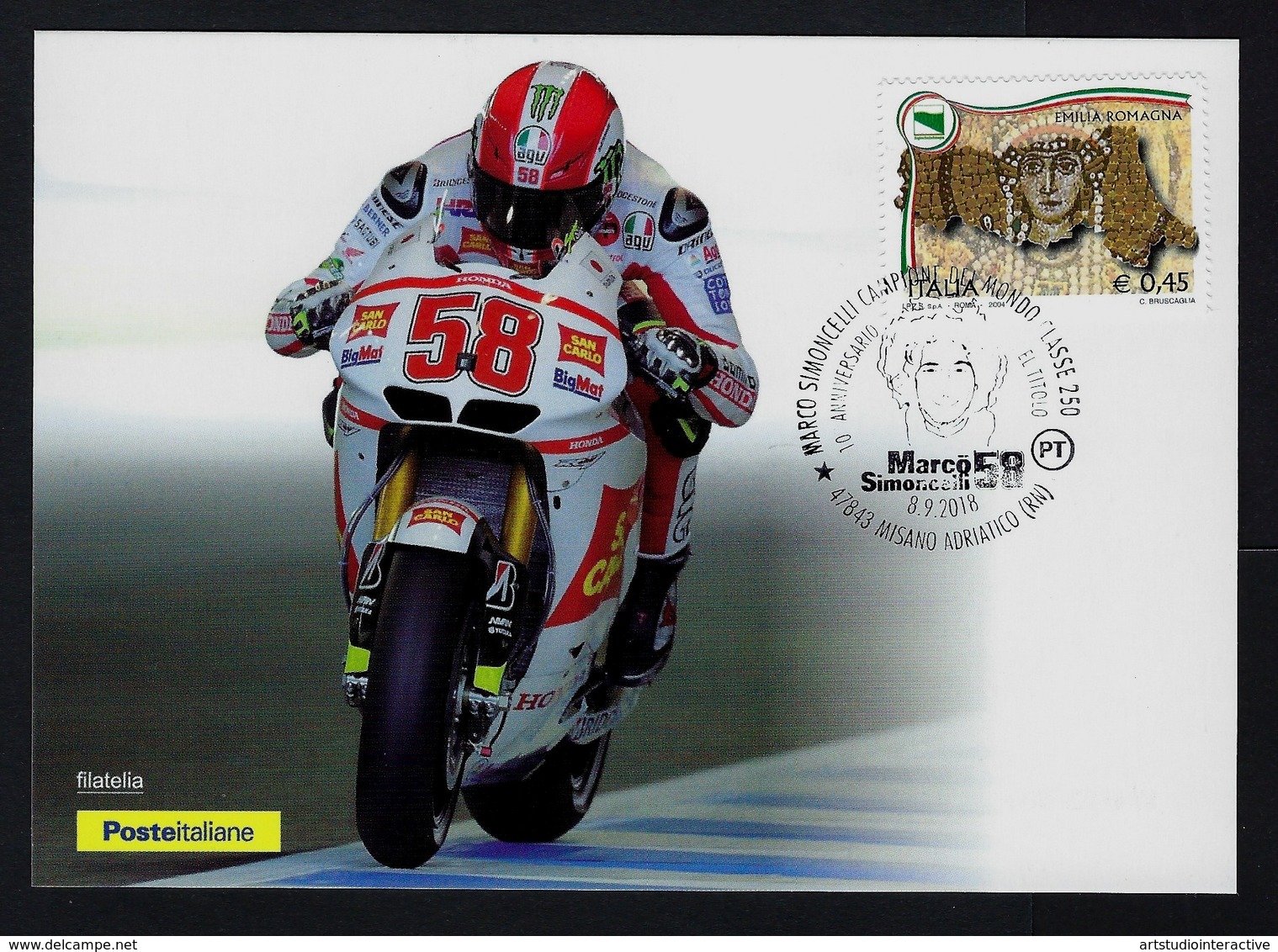 2018 ITALIA "MARCO SIMONCELLI 58" FOLDER (ANN. MISANO ADRIATICO) - Folder